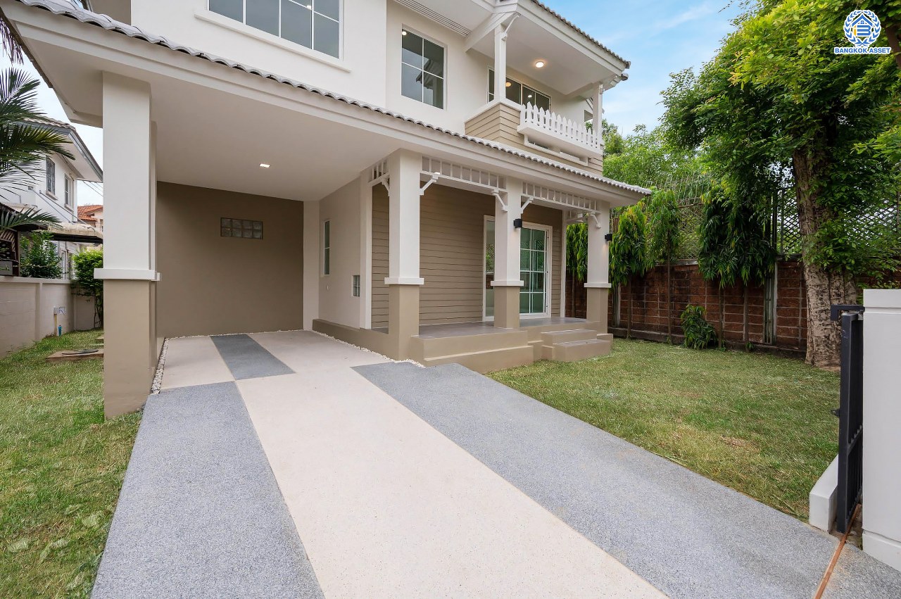 บ้านมือสองตกแต่งใหม่ โครงการ ชัยพฤกษ์2 ราชพฤกษ์-ติวานนท์ หลังมุม เนื้อที่ 57.30 ตร.ว. ฟังก์ชัน 3 ห้องนอน 2 ห้องน้ำ จอดรถได้ 2 คัน บรรยากาศเงียบสงบเป็นส่วนตัว สิ่งอำนวยความสะดวกมากมาย! บนทำเลศักยภาพ หน้าโครงการติดถนนใหญ่ เชื่อมต่อถนนราชพฤกษ์ ใกล้จุดขึ้นทางด่วน "ศรีสมาน"...